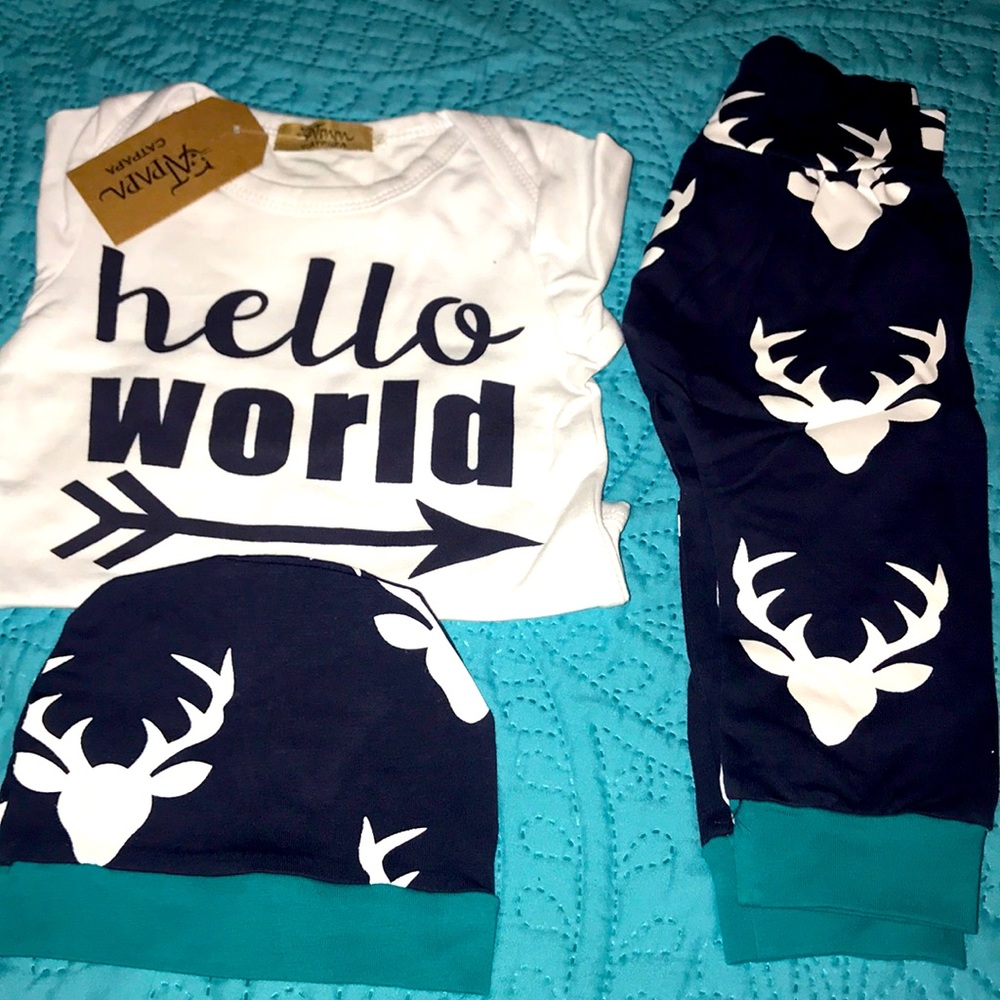 New 3Pc Pajamas